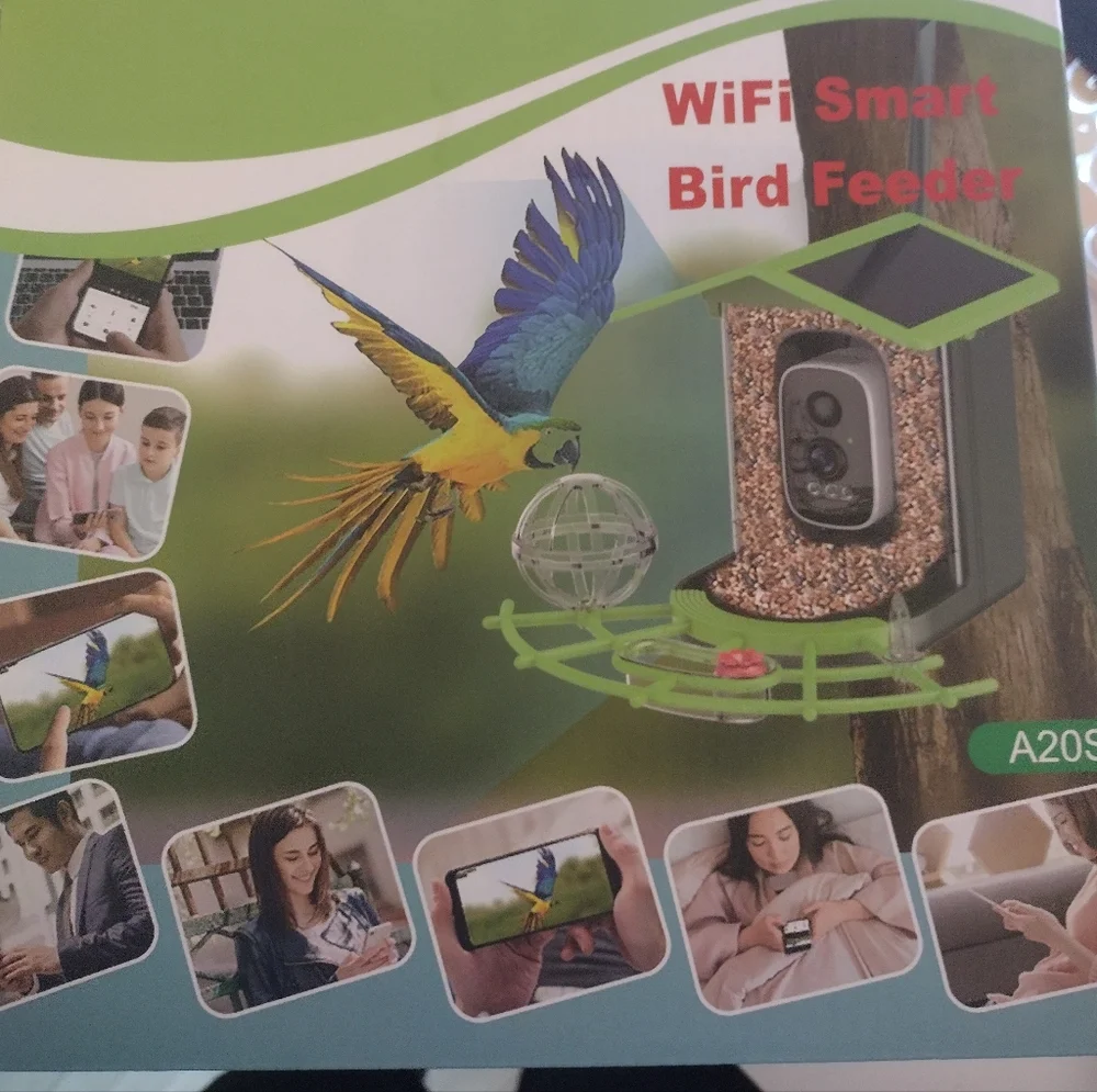 WiFi Smart Bird Feeder With Camera - Green